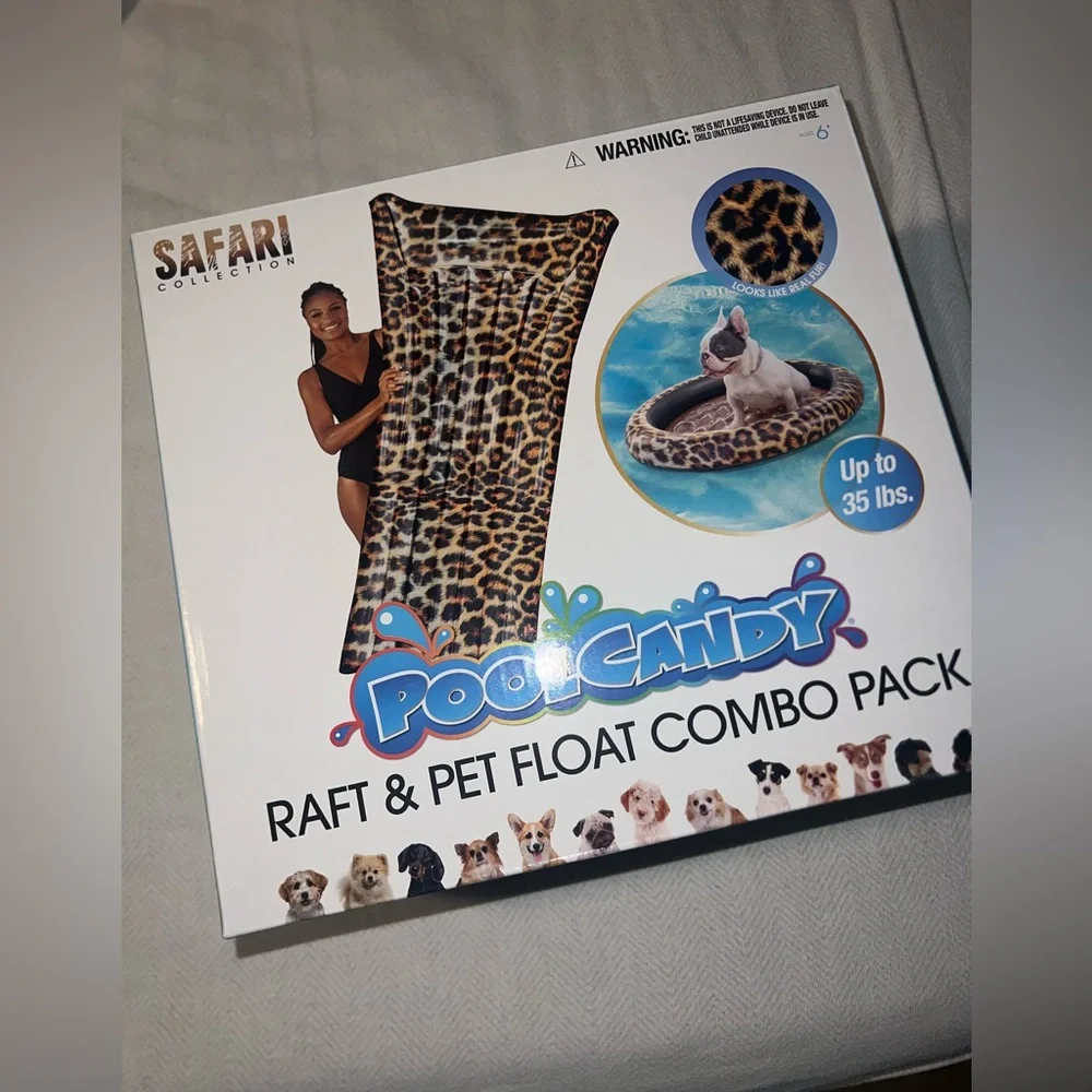 Safari Collection Leopard Raft & Pet Float - Picture 1 of 2